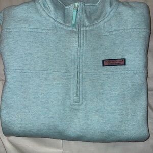 Vineyard Vines Soft Blue Quarter-Zip